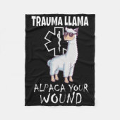 Couverture Polaire Trauma Llama Emt Design Medic Ems Alpaca Your Woun (Devant)