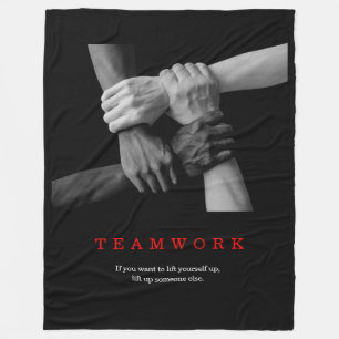 Couverture Polaire Travail D'Équipe Motivation Inspiration Citation M
