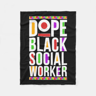 Couverture Polaire Travailleur social noir de la drogue Afro-Américai
