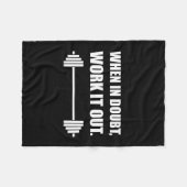 Couverture Polaire Travaillez-en cas de doute le séance (Devant (Horizontal))