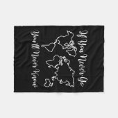 Couverture Polaire Travel - If You Never Go, You'll Never Know  (Devant (Horizontal))