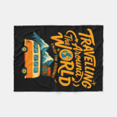 Couverture Polaire Traveling Around The World Van Life Adventure Desi (Devant (Horizontal))