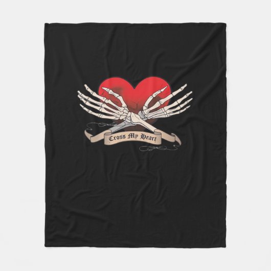 Couverture Polaire Traverser Mon Coeur (Espoir De Mourir) - Squelette (Devant)