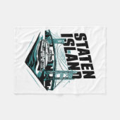 Couverture Polaire Traversier de Staten Island New York (Devant (Horizontal))