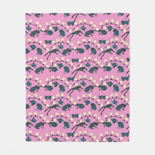 Couverture Polaire Tree Frog Cafe Pink (Devant)