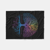 Couverture Polaire Tree Of Life Choose Life Suicide Prevention Awaren (Devant (Horizontal))