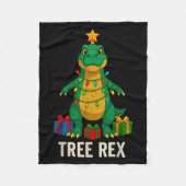 Couverture Polaire Tree Rex Funny Dinosaur Christmas  (Devant)