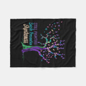 Couverture Polaire Tree Ribbon Still Fighting Suicide Prevention Awar (Devant (Horizontal))