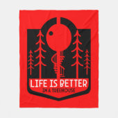 Couverture Polaire Treehouse Playhouse Retour À L'École (Devant)