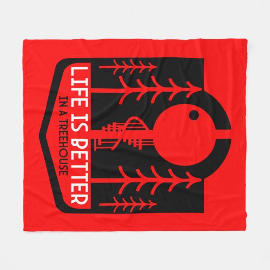 Couverture Polaire Treehouse Playhouse Retour À L'École (Devant (Horizontal))