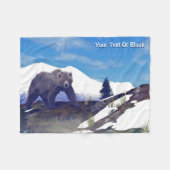 Couverture Polaire Treeline Grizzly (Devant (Horizontal))