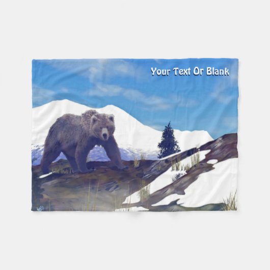 Couverture Polaire Treeline Grizzly (Devant (Horizontal))