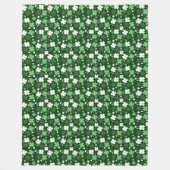 Couverture Polaire Trèfle vert, jour de la Saint-Patrick (Devant)