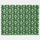 Couverture Polaire Trèfle vert, jour de la Saint-Patrick (Devant (Horizontal))