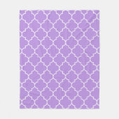 Couverture Polaire Trellis pourpre, Quatrefoil, Trellis marocain (Devant)