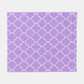 Couverture Polaire Trellis pourpre, Quatrefoil, Trellis marocain (Devant (Horizontal))
