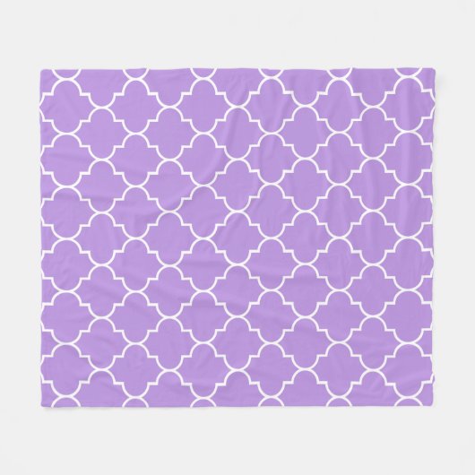 Couverture Polaire Trellis pourpre, Quatrefoil, Trellis marocain (Devant (Horizontal))