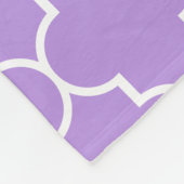 Couverture Polaire Trellis pourpre, Quatrefoil, Trellis marocain (Coin)