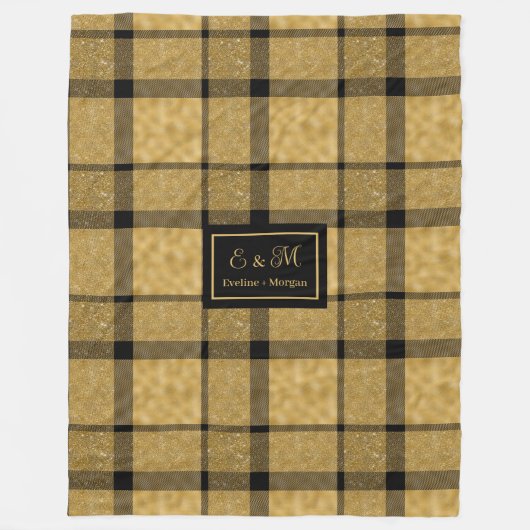 Couverture Polaire Trendy Personalized Elegant Plaid Blanket for Him (Devant)