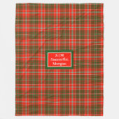 Couverture Polaire Trendy Tartan Blanket Personalized Christmas Gift (Devant)