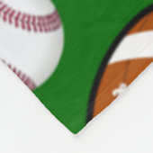Couverture Polaire Très Cool et spécial sport Thème sur gazon vert (Coin)