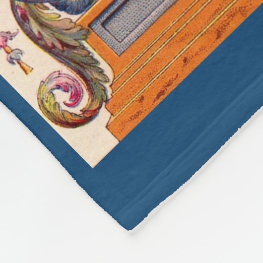 Couverture Polaire très opulent dessin baroque du XVIIe siècle (Coin)