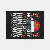 Couverture Polaire Très Probable De Chasse Avec Père Noël Hunt Christ (Devant (Horizontal))