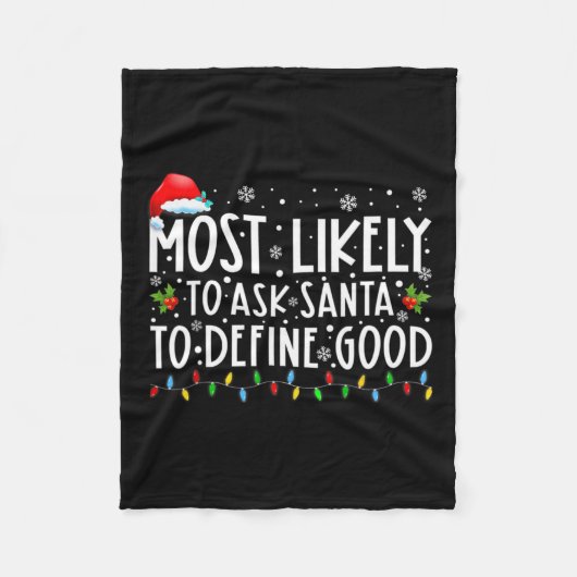 Couverture Polaire Très Probable De Demander À Père Noël De Définir L (Devant)