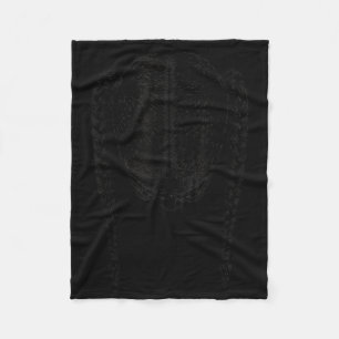 Couverture Polaire Tresses noires en queue de cheval séparées dessin