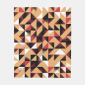 Couverture Polaire Triangle Abstrait, Beauté Rétro Élégante. (Devant)