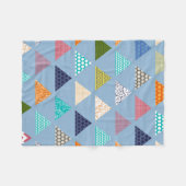 Couverture Polaire triangle bleu (Devant (Horizontal))