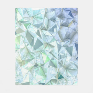 Couverture Polaire Triangle cristal 3D, rendu illustratif.