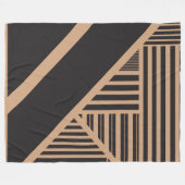 Couverture Polaire Triangle en tan et noir (Devant (Horizontal))