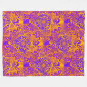 Couverture Polaire Triangle Labyrinthe Mandala Motif sans couture 2 (Devant (Horizontal))