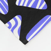 Couverture Polaire Triangles 240121 - Bleu et blanc électrique sur no (Coin)