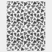 Couverture Polaire Triangles 240121 - Noir et blanc (Devant)