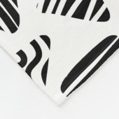 Couverture Polaire Triangles 240121 - Noir et blanc (Coin)