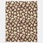 Couverture Polaire Triangles 240121 - Tons de chocolat (Devant)