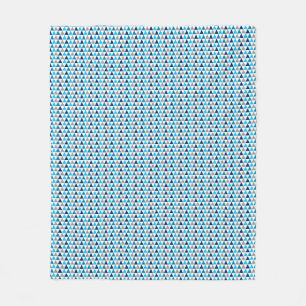 Couverture Polaire Triangles bleu moderne Motif géométrique
