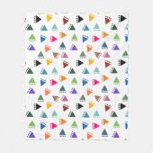 Couverture Polaire Triangles Boho (Devant)