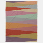 Couverture Polaire Triangles colorés modernes du milieu du siècle (Devant)