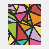 Couverture Polaire Triangles colorés motif 3 (Devant)