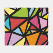 Couverture Polaire Triangles colorés motif 3 (Devant (Horizontal))