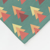 Couverture Polaire Triangles de couleurs rétro (Coin)