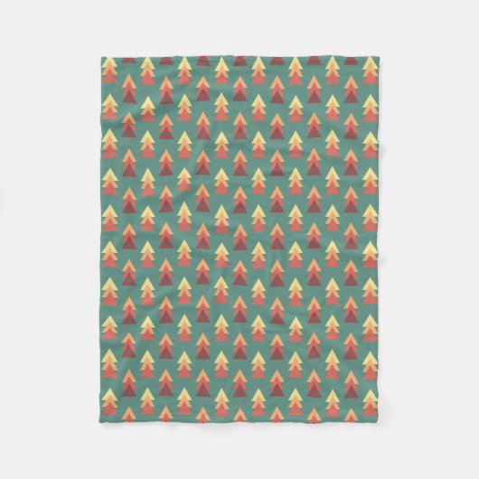 Couverture Polaire Triangles de couleurs rétro (Devant)