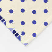 Couverture Polaire Triangles De Patchwork Rétro Style Nautique (Coin)