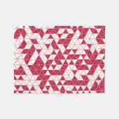 Couverture Polaire Triangles géométriques modernes Magenta Rose (Devant (Horizontal))