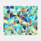 Couverture Polaire Triangles géométriques : Motif Abstrait coloré (Devant (Horizontal))