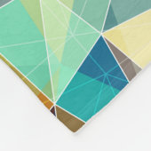 Couverture Polaire Triangles géométriques : Motif Abstrait coloré (Coin)