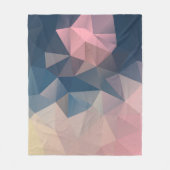 Couverture Polaire Triangles géométriques polygonaux brillant coloré (Devant)